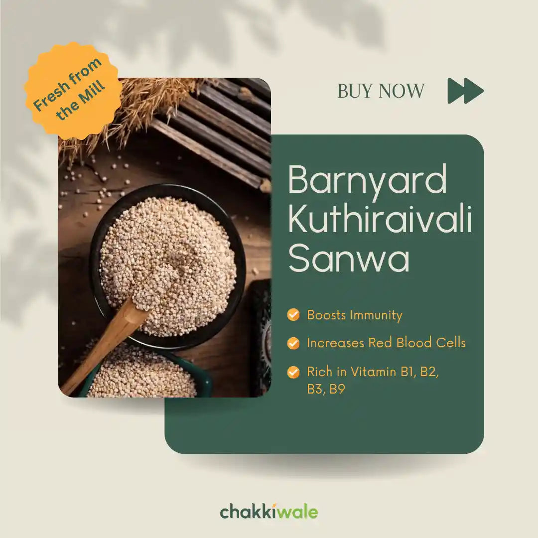 Barnyard Millet (Sanwa / Kudiraivali)