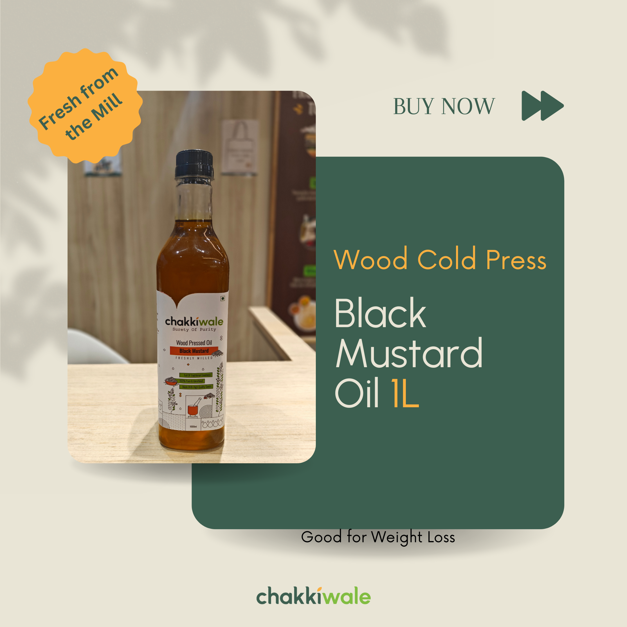 Wood Pressed Black Mustard Oil